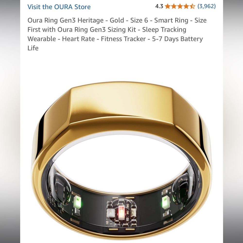 Heritage Gold Geometric Smart Ring